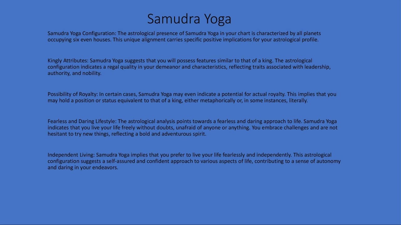 Samudra Yoga You