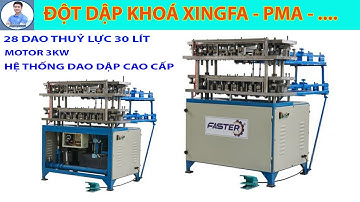 Đột dập thuỷ lực 28 dao đa năng||máy đột dập khoá, đột dập nhôm pma,Jma,xingfa