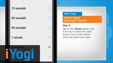 Adjust the Screen Timeout Duration in HTC One