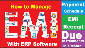How to Manage ( EMI ) Installments on Sale  on Finanace using Speed Plus GST ERP Software