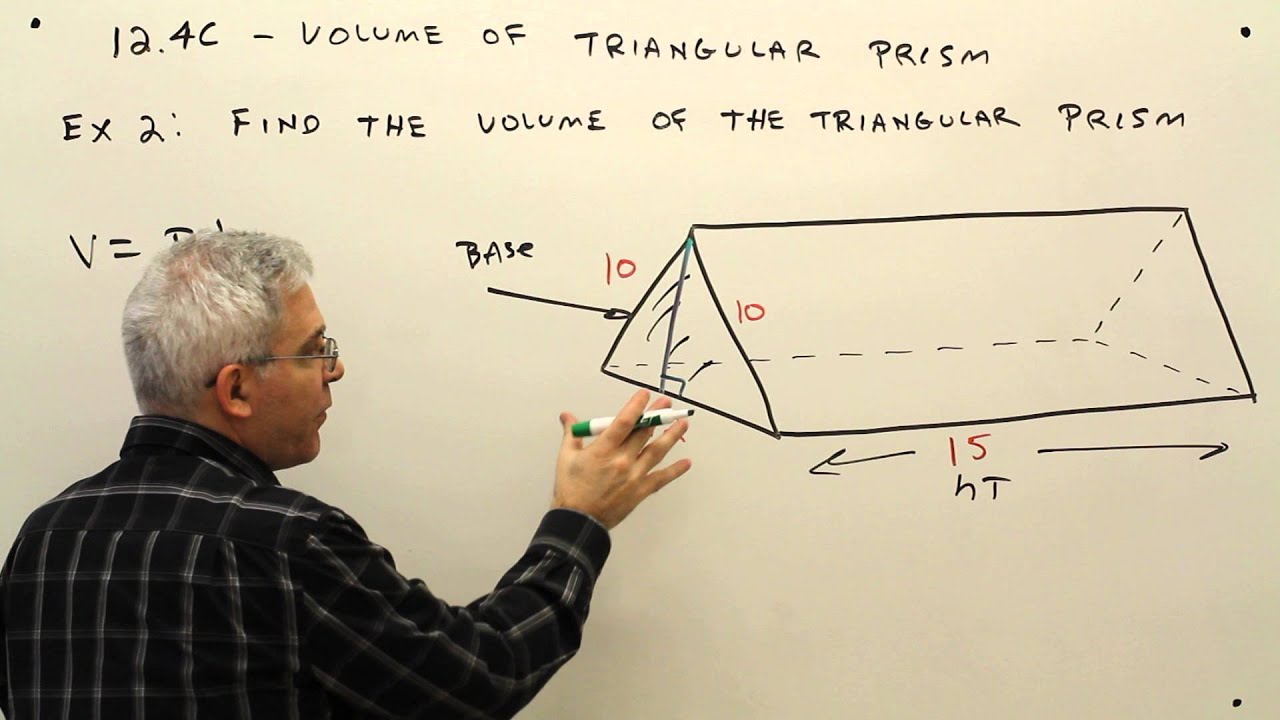 volume of triangular prism. volume of triangular prism.