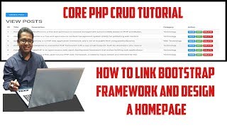 How to Link Bootstrap Framework and Design a Homepage