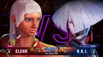 SEASON 3 Elena vs A.K.I (CPU8 vs CPU8) series 1