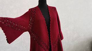 Leaf Hexagon Cardigan Sizing Guide: Taking Measurements and Adding Length screenshot 5