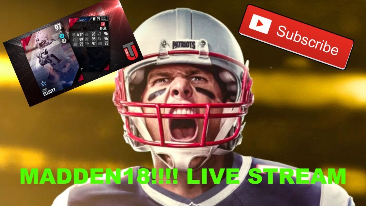 MADDEN 18 GOAT EDITION!1 LIVE STREAM + MUT GAMEPLAY YouTube