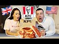 British People Trying KFC Gravy Burger Box Meal for the First Time!