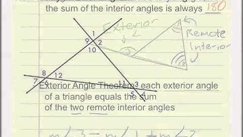 4.1 and 4.2 Triangles and Their Angles