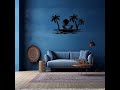 Beach View Metal Wall Art