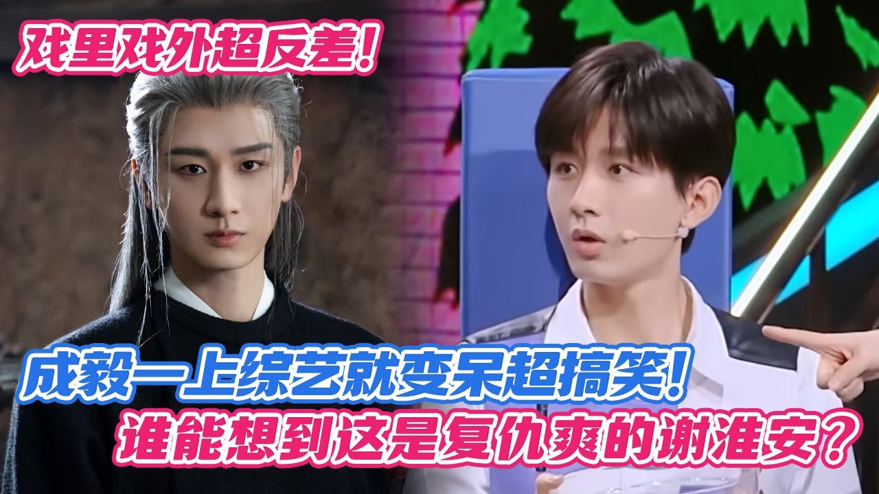 【SUB】成毅戏里戏外超反差，一上综艺就变呆超搞笑！谁能想到这是复仇爽的谢淮安？
