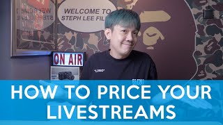 How to price your Livestreams  How much to charge for your work?