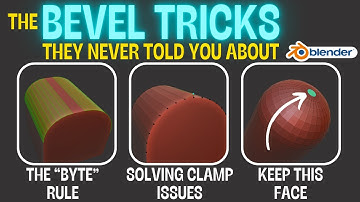 The Bevel tips and tricks in Blender they never told you about!