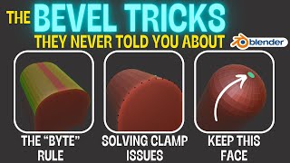 The Bevel tips and tricks in Blender they never told you about!