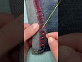 Creative Decorative Stitch Hack to Upgrade Your Jeans Hem