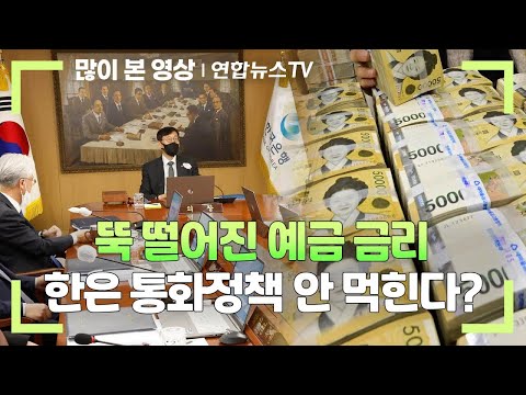   뚝 떨어진 예금 금리 한은 통화정책 안 먹힌다 연합뉴스TV YonhapnewsTV