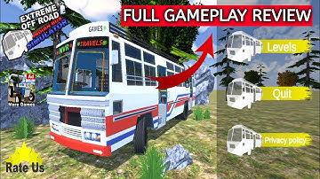 Extreme Off-road Indian Bus Simulator Gameplay video. Full driving Review.