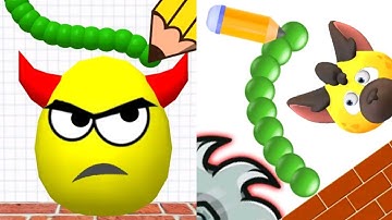 Draw To Smash Logic Puzzle VS Draw 2 Break Satisfying ASMR Gameplay (Android, ios) (New Update)