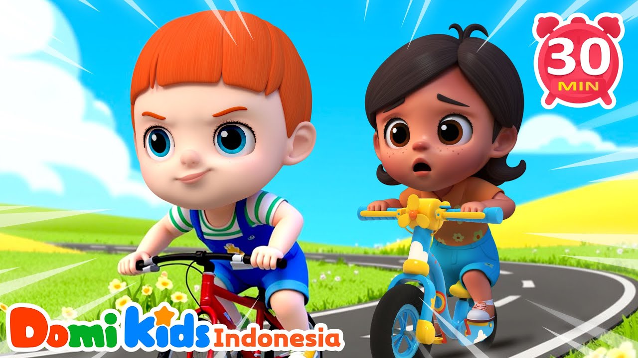 Ayo Balapan Sepeda! 🚴 Lagu Gembira Anak | Kumpulan Lagu Anak Indonesia | Domi Kids