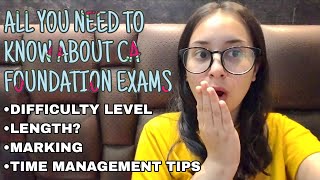 ALL YOU NEED TO KNOW ABOUT CA FOUNDATION EXAMS || Detailed video