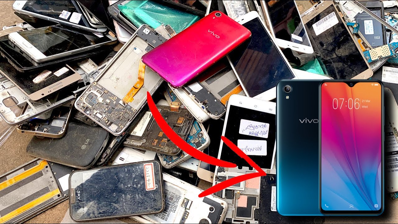 Destroyed Phones Restoration, How to Restore Vivo Y91c Cracked