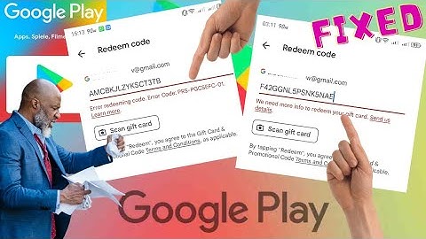 Error redeeming code. Error code: PRS-PGCSEFC-01 ✅ We need more info to redeem your gift card SOLVED