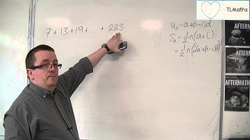 OCR MEI Core 2 5.16 Finding the Sum of an Arithmetic Series Example 3