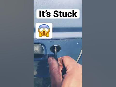 Stuck car door lock hack #Shorts - YouTube