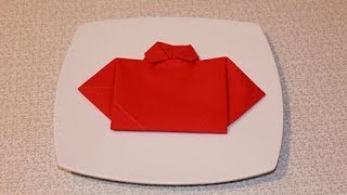 dress shirt napkin fold The Shirt Napkin Fold