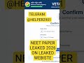 Neet 2026 Paper Leaked paid available question paper leak. #neet2026 #paperleak #mbbs #aiims