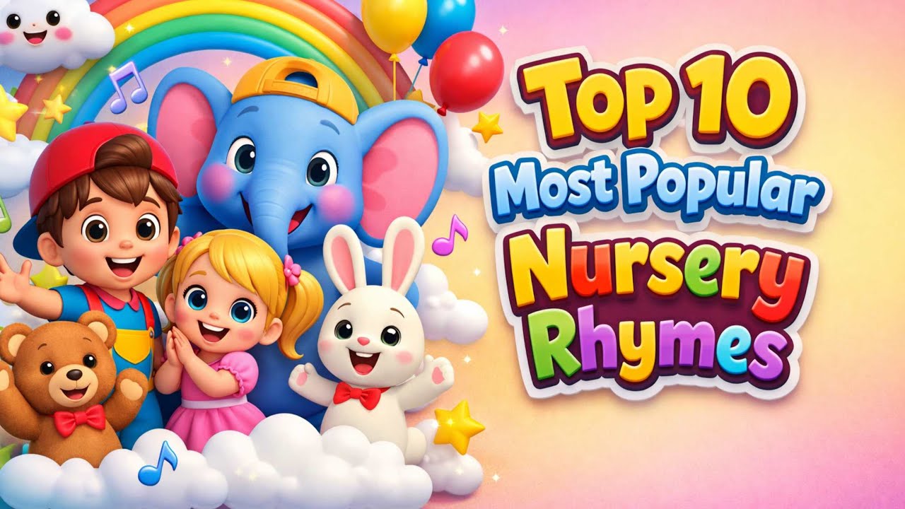 Top 10 Nursery Rhymes for Kids | Baby Songs with Lyrics | Top 10 Most ...
