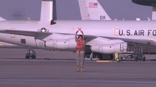 KC-10 Extenders - 380th AMS Maintainers Working on Aircraft