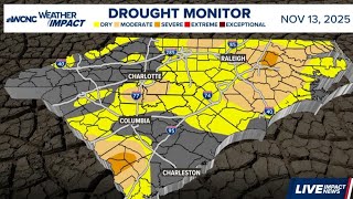 Here's a look at the drought monitor for the Carolinas