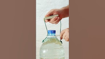 How to quickly make a bottle handle #shorts #diy #tips
