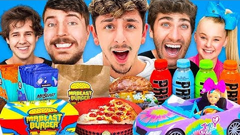 Rating YouTuber Products.. (MrBeast, David Dobrik, Airrack & MORE)