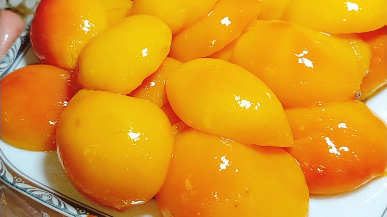 كمبوت الخوخ وتحدى الجاهز واحلى