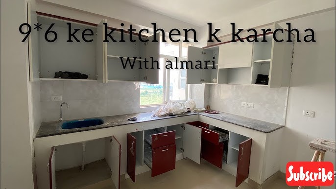 9X6 का किचन बनाने में मैट्रीयल और लेबर खर्च कितना आता है | 9X6 Modular  Kitchen Material Labour Cost - Youtube