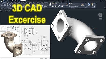 3D CAD Practice Excercises for Beginers | progeCAD 3D #2