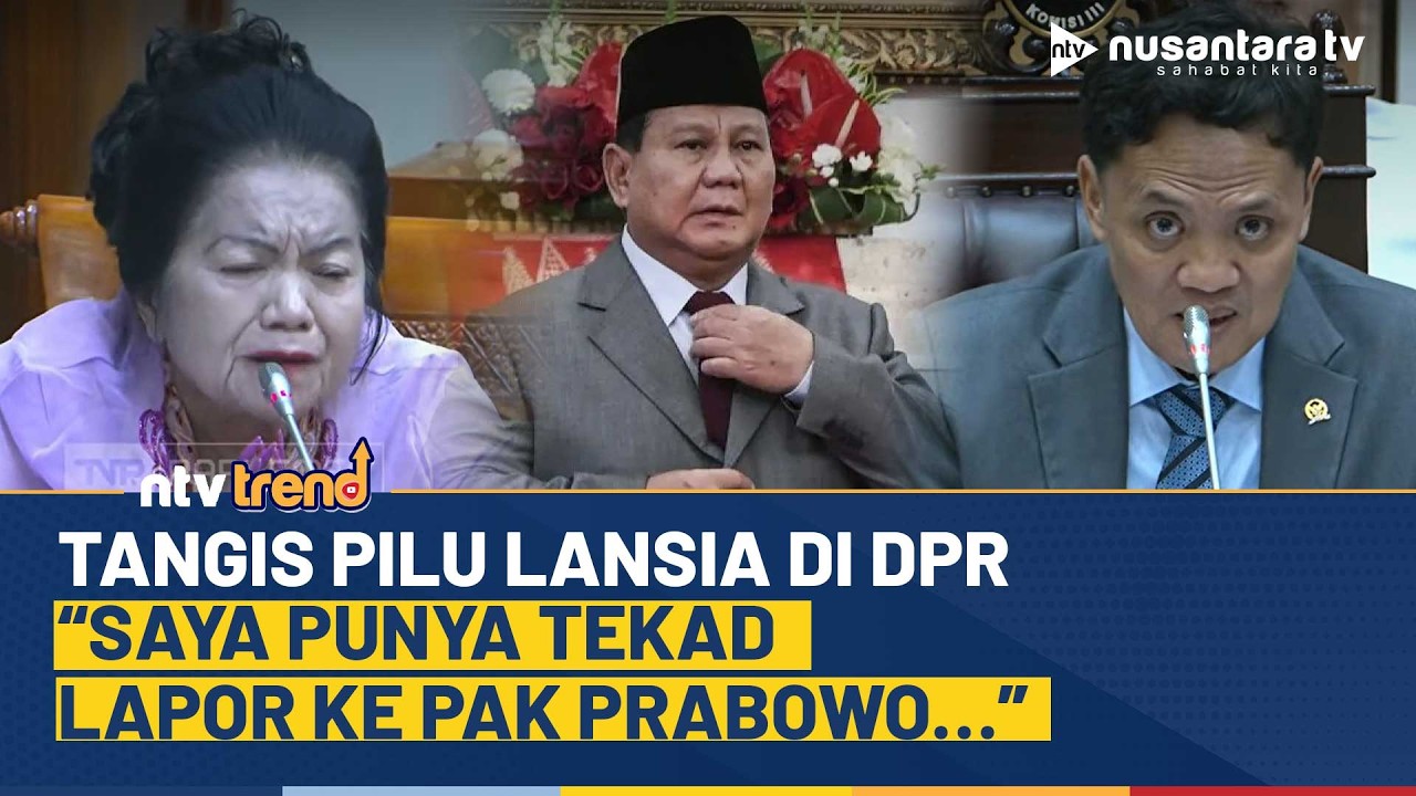 Tangis Lansia Adukan Penipuan Koperasi BLN ke Habiburokhman DPR: Kalau Bisa Lapor ke Pak Prabowo…