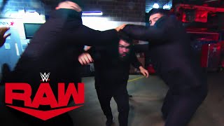 Kevin Owens is brutalized backstage by Rollins, Murphy \& AOP: Raw, March 9, 2020