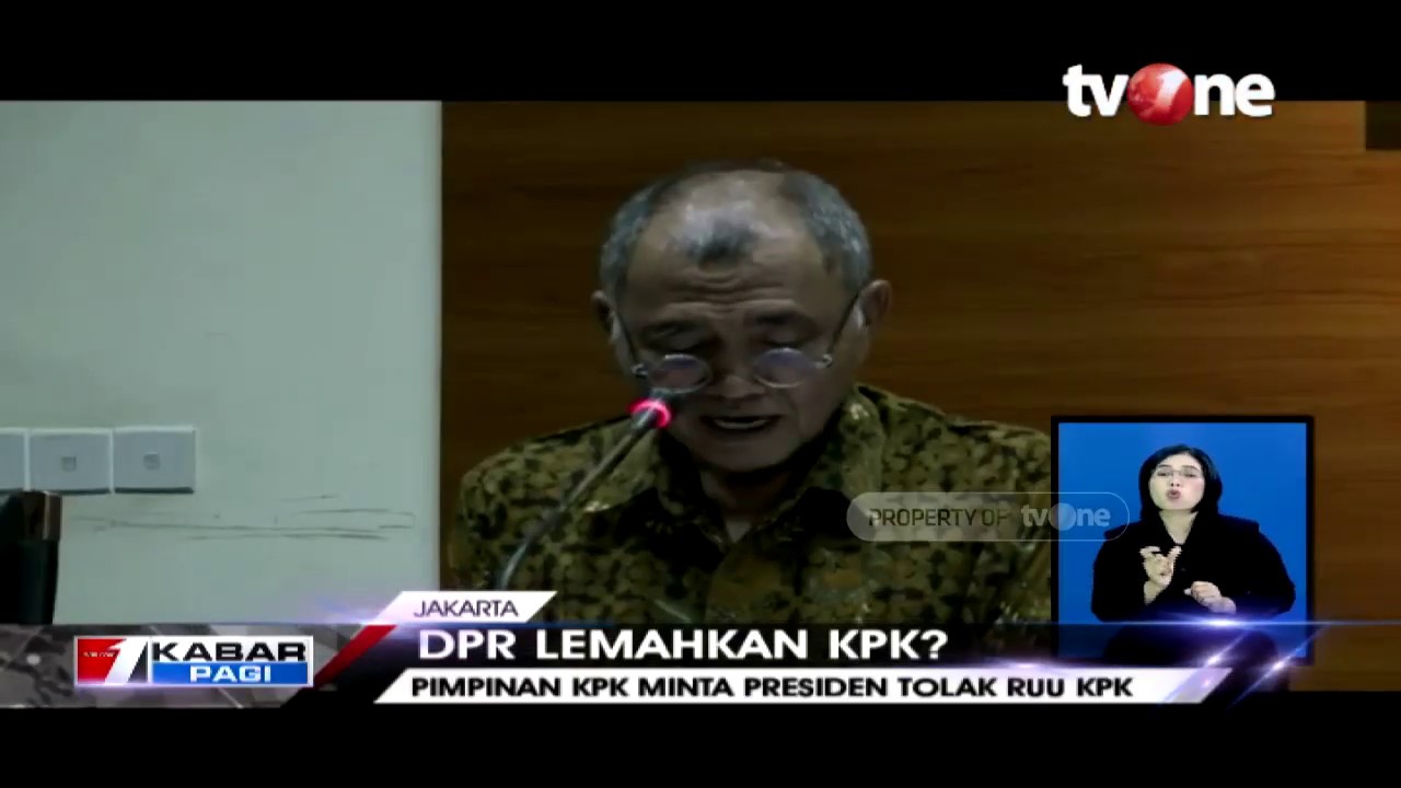 tv one live streaming free RUU KPK Baru Atur Wewenang Penyadapan, DPR Lemahkan KPK?