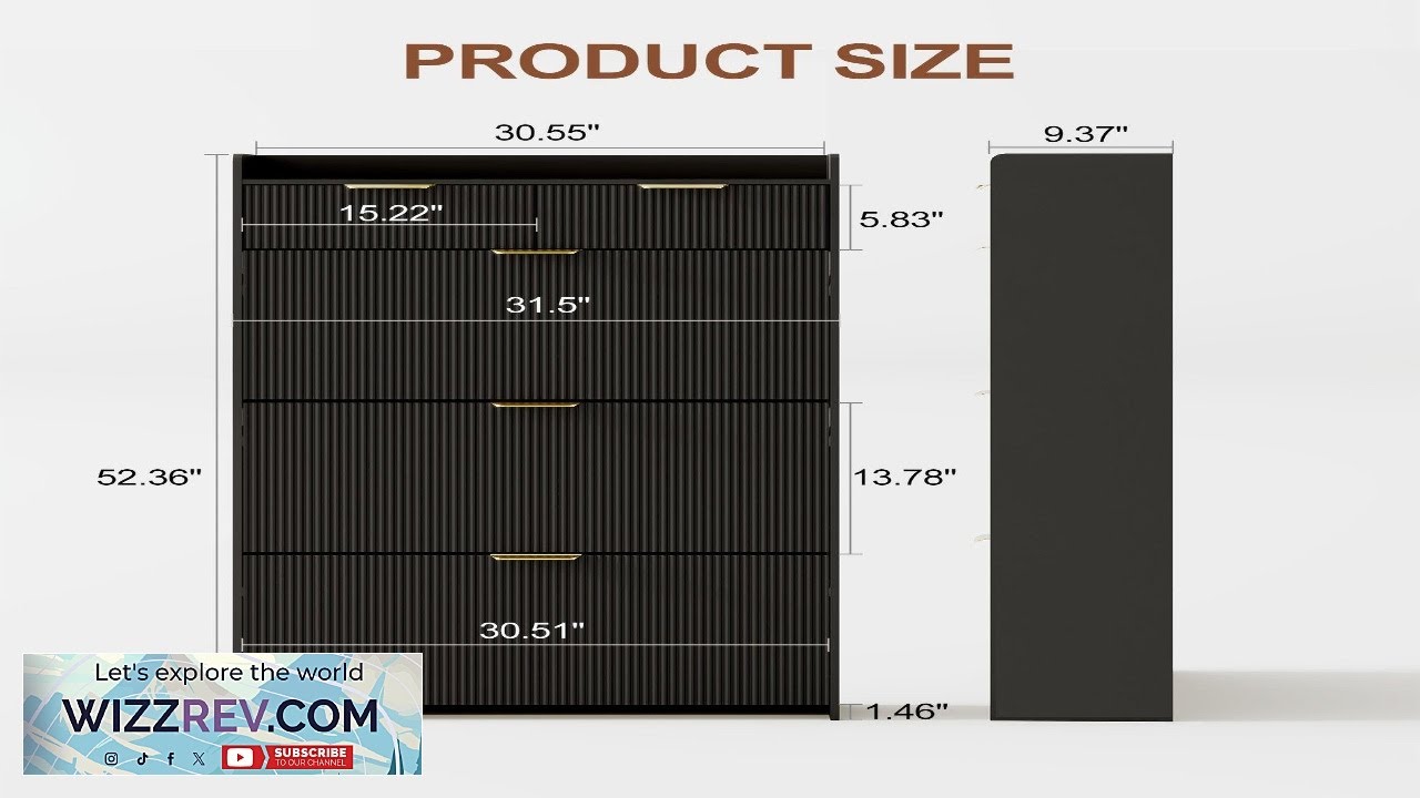 Шкаф для обуви Garvee с 3 выдвижными ящиками. Современный органайзер для хранения обуви в прихожей.