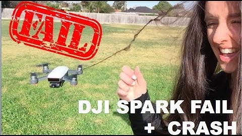 DJI Spark video crash and hair fail!