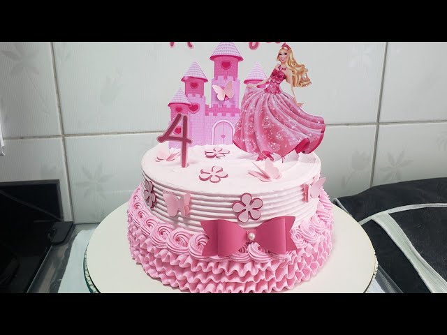 bolo barbie princesa de chantilly