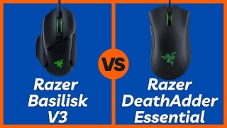 Razer Basilisk V3 vs Razer DeathAdder Essential – Which Gaming Mouse Should YOU Buy?