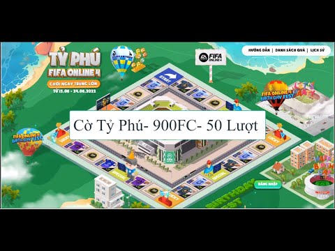 900FC – 50 Lượt Chơi Cờ Tỷ Phú T6/2022 FFO4 Thu Về Bao Nhiêu BP Trắng | FIFA Online 4