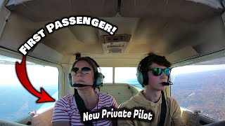 Flying with my mom for the first time as a Private Pilot