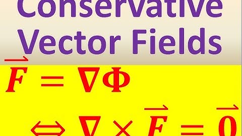 Conservative Vector Fields  (Part 1 of 2)