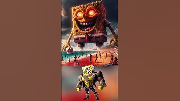 Scary Versions Of SpongeBob SquarePants Character #horror #creepy #spongebob #shorts #viral