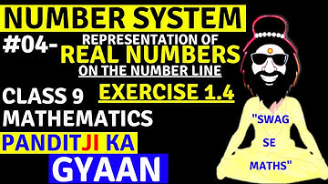 NUMBER SYSTEM || Exercise 1.4 Real Number On Number Line || CBSE 9 Maths || NCERT Chapter 1