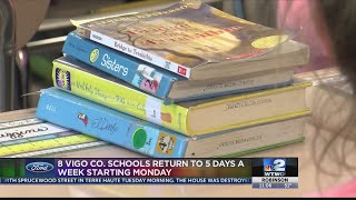 8 Vigo Co. Schools return to 5 day week starting Monday