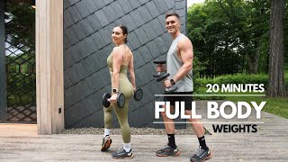 20 MIN FULL BODY  | weights | no repeat | all standing | very effective | home workout |